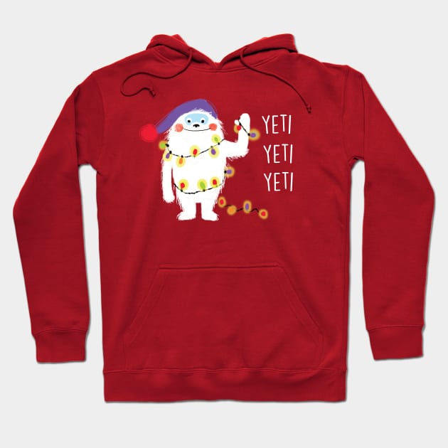 Holiday big foot Hoodie by tfinn